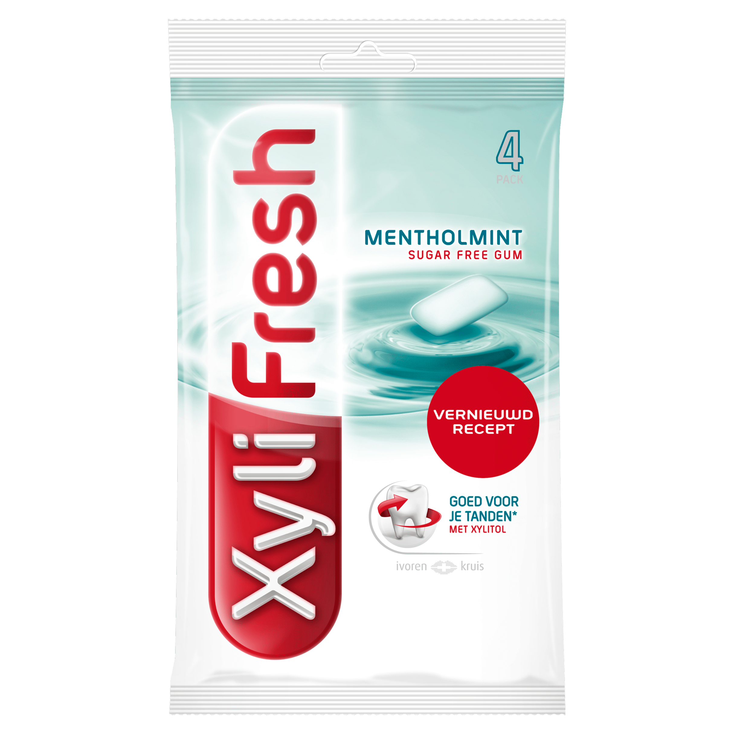 XyliFresh Mentholmint gum sugarfree 4-pack
