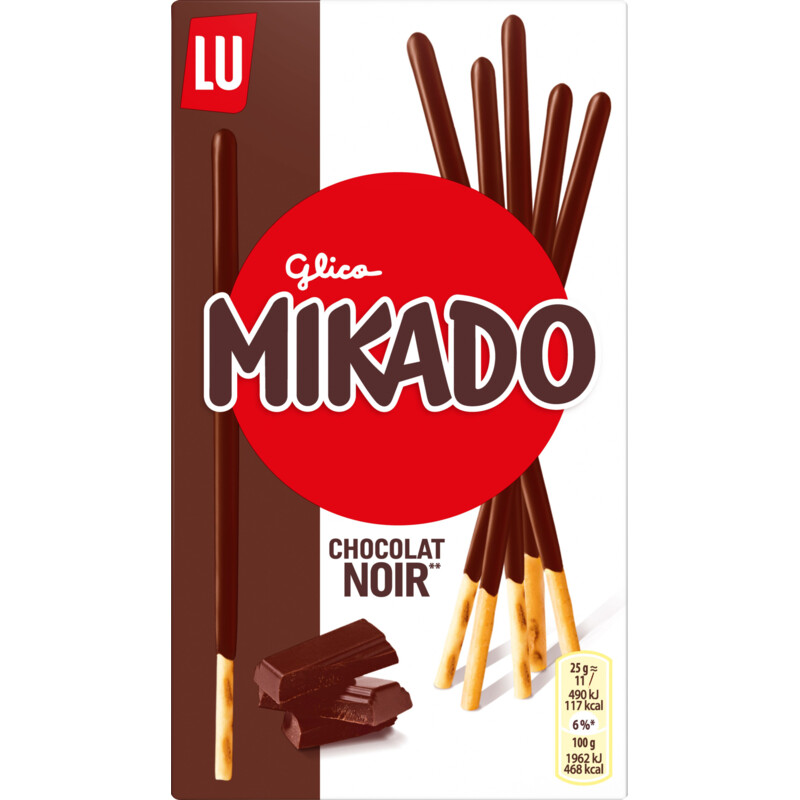 LU Mikado pure chocolade