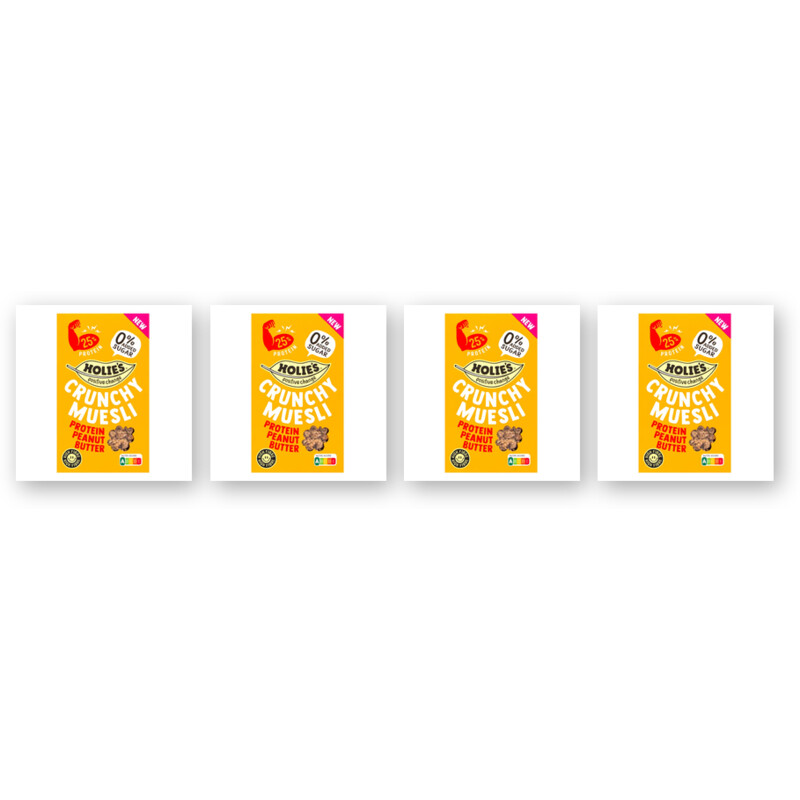 Holie's Crunchy muesli protein peanut 4-pack
