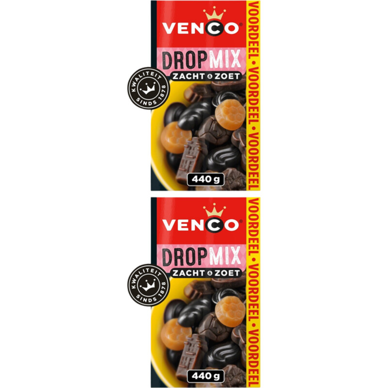 Venco Dropmix zacht & zoet voordeel 2-pack