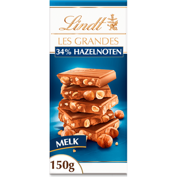 Lindt Les grandes melkchocolade hazelnoot