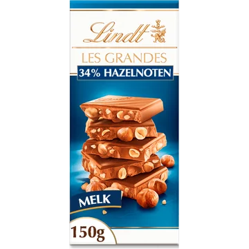 Lindt Les grandes melkchocolade hazelnoot