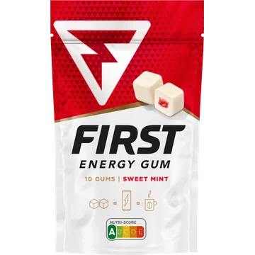 First Energy Gum Red mint met cafeïne