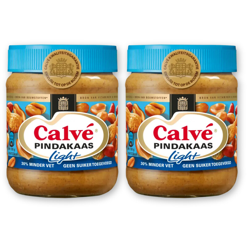 Calvé Pindakaas light 2-pack