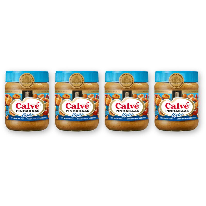Calvé Pindakaas light 4-pack