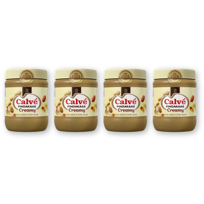 Calvé Creamy pindakaas 4-pack