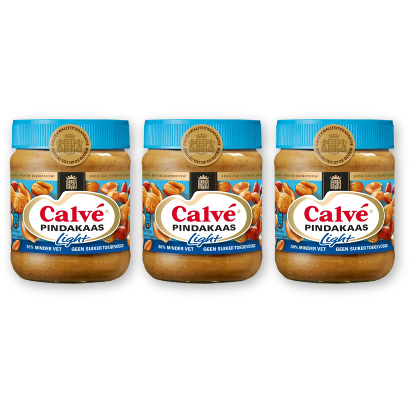Calvé Pindakaas light 3-pack