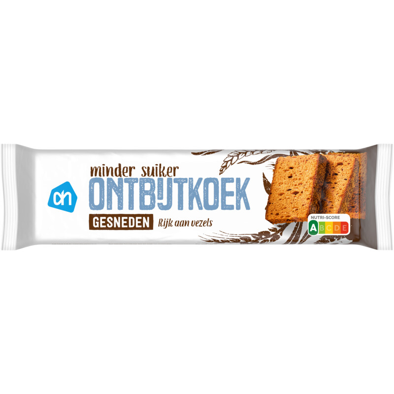 AH Ontbijtkoek zero gesneden
