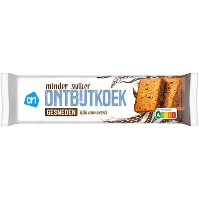 AH Ontbijtkoek zero gesneden