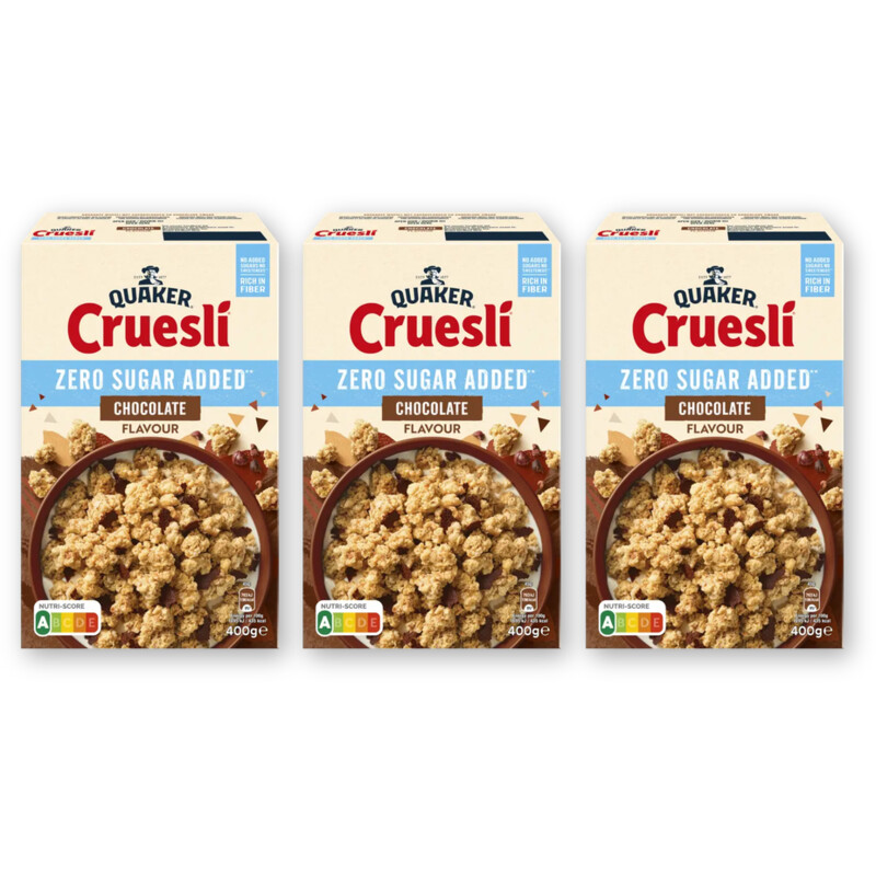 Quaker Cruesli zsa chocolate 3-pack