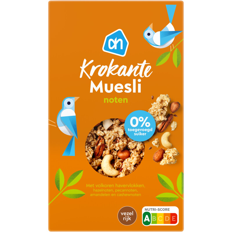 AH Krokante muesli noten 0% suiker