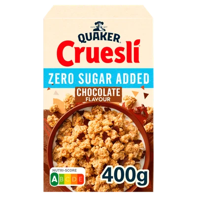 Quaker Cruesli zero sugar added chocolate