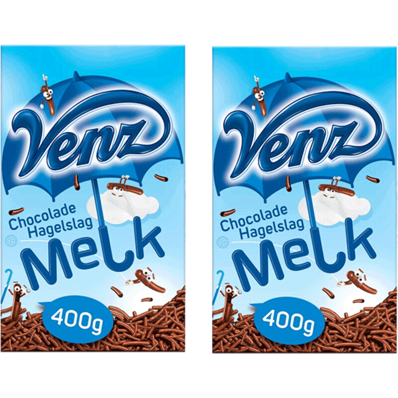 Venz Hagelslag melk 2-pack