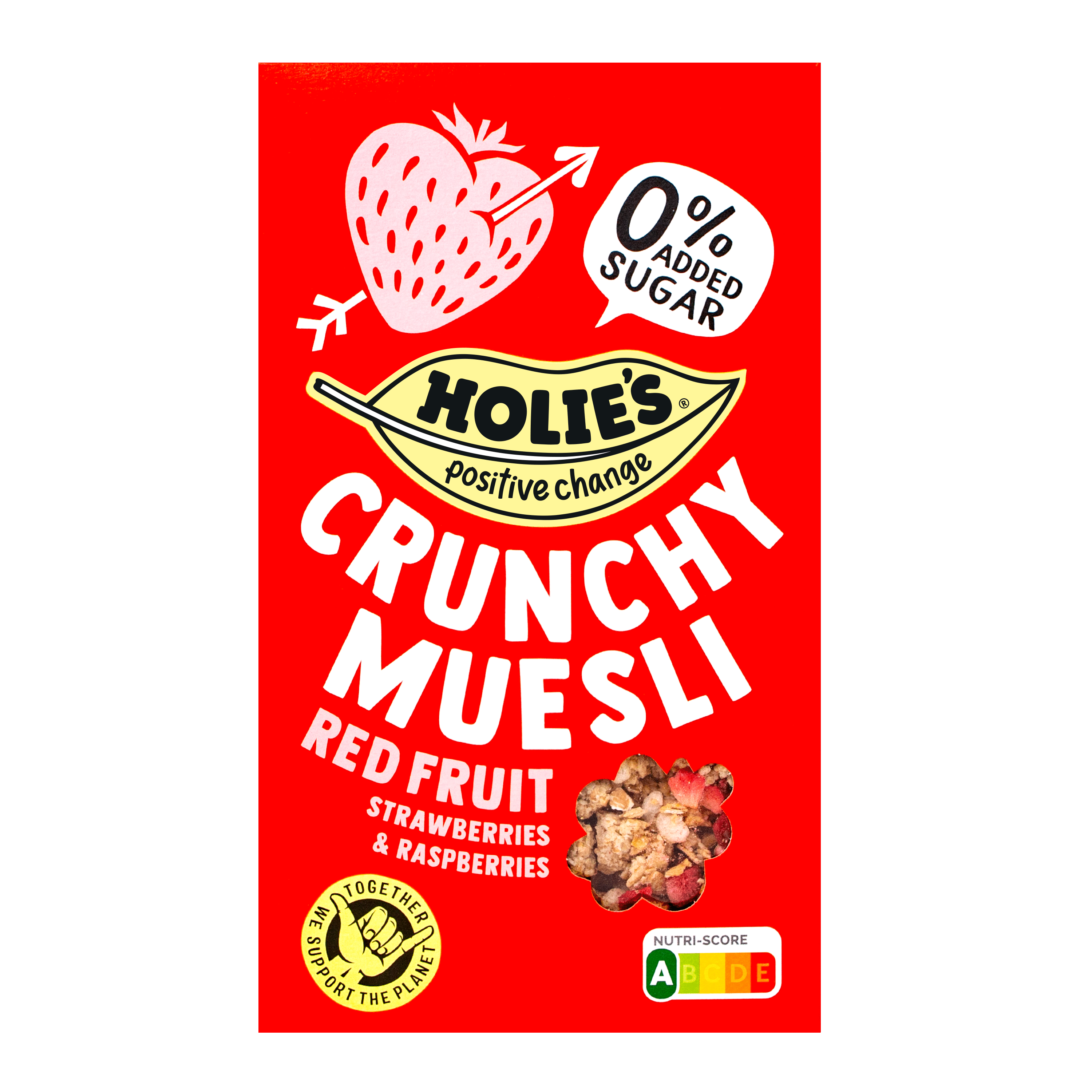 Holie's Crunchy muesli mixed red fruit
