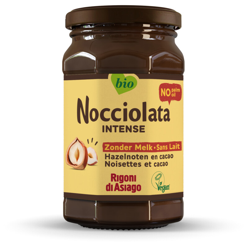 Nocciolata Cacao- en hazelnootpasta zonder melk
