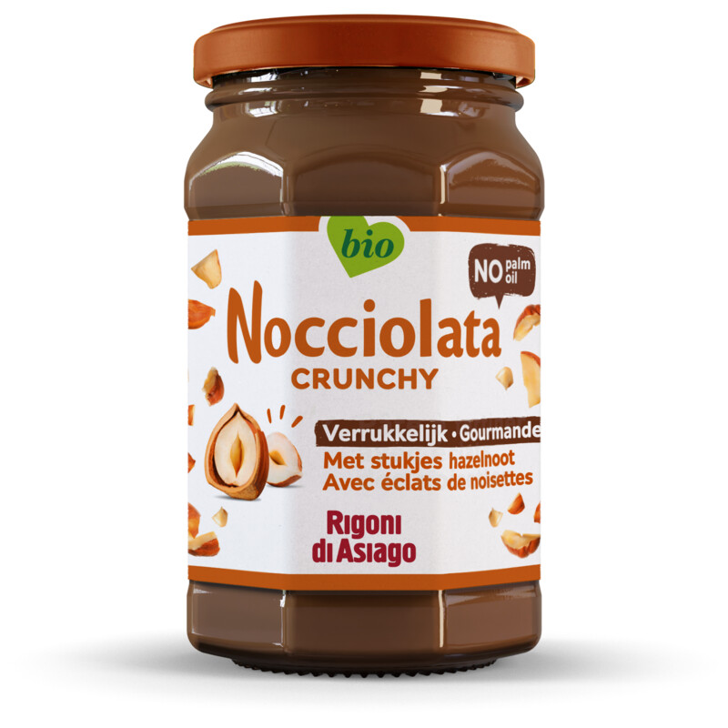 Nocciolata Crunchy hazelnootpasta zonder palmolie