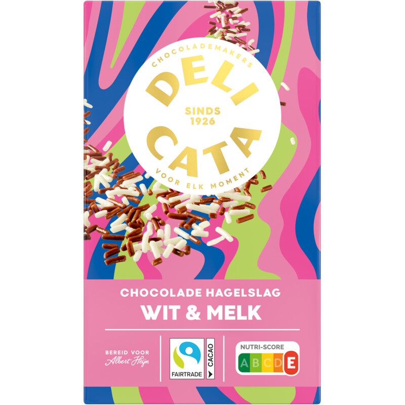 Delicata Chocolade hagelslag wit & melk