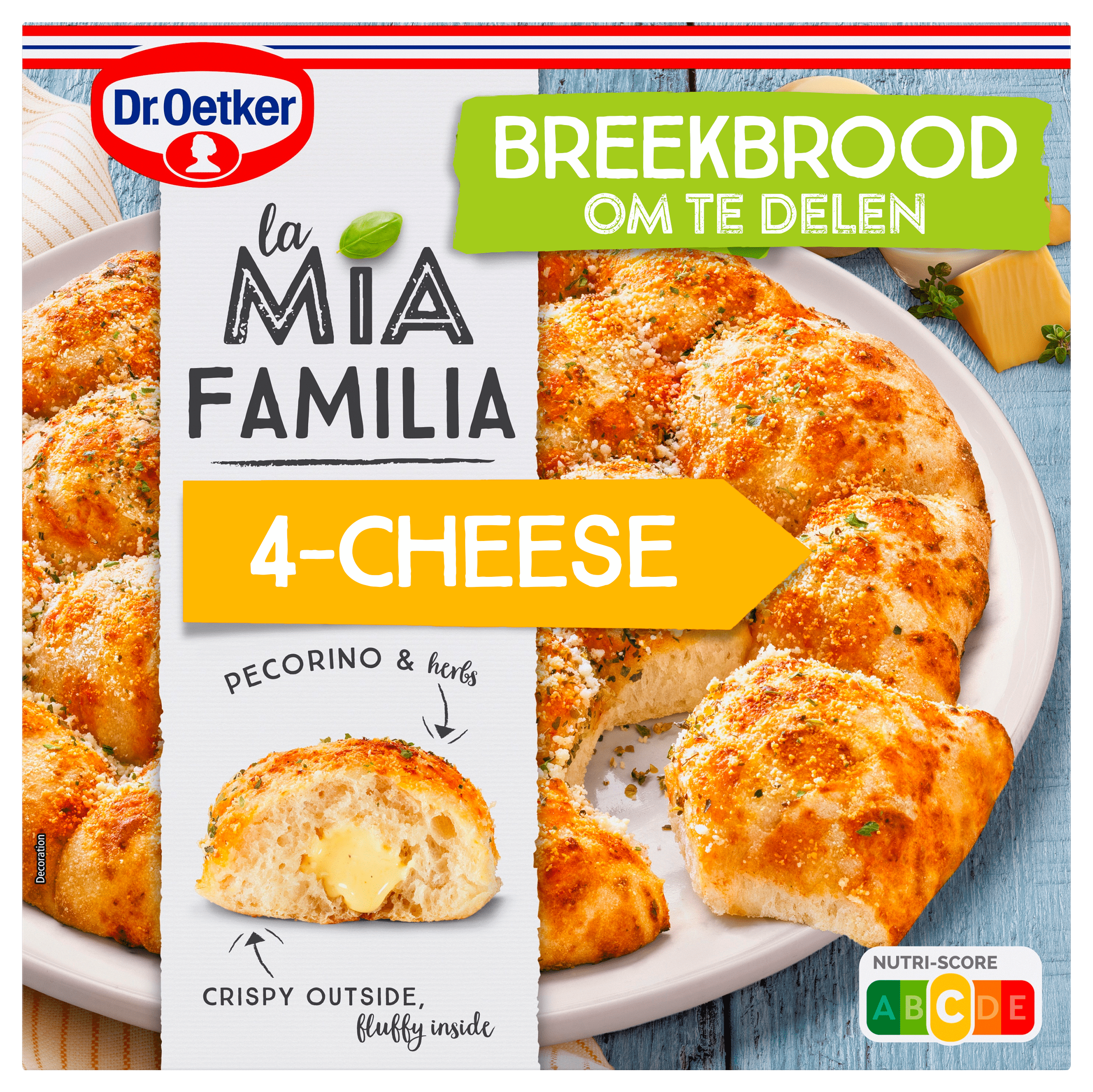 Dr. Oetker La Mia familia 4-cheese breekbrood