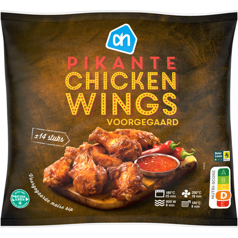 AH Pikante chickenwings voorgegaard