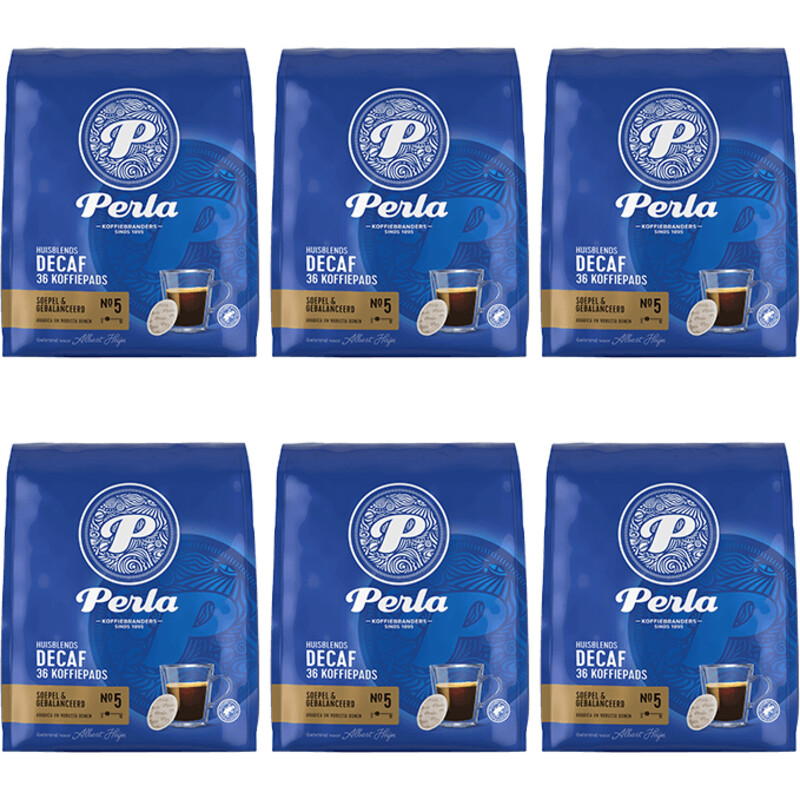 Perla Huisblends Decaf koffiepads 6-pack