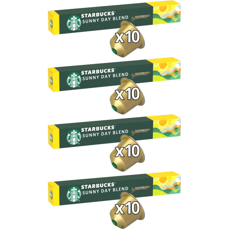 Starbucks Nespresso sunny day blend caps 4-pack