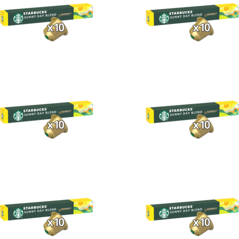 Starbucks Nespresso sunny day blend cap 6-pack