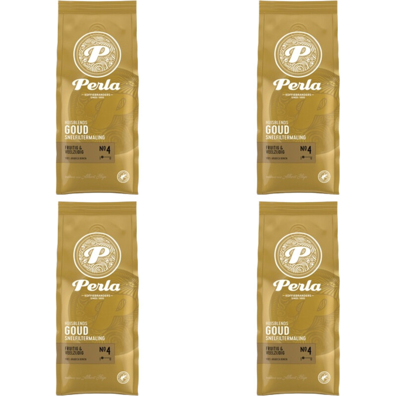 Perla Huisblends Goud snelfiltermaling 4-pack