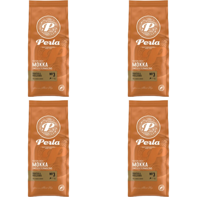 Perla Huisblends Mokka snelfiltermaling 4-pack