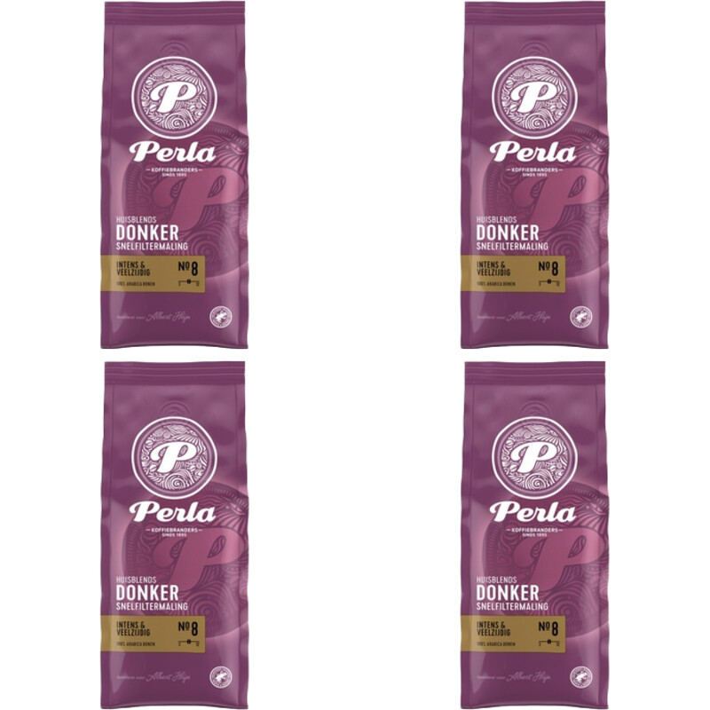 Perla Huisblends Donker snelfiltermaling 4-pack