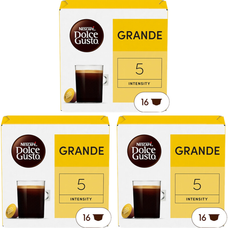 Nescafé Dolce Gusto Grande capsules 3-pack