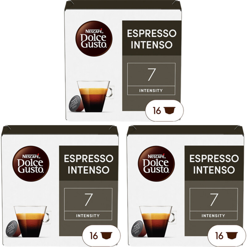 Nescafé Dolce Gusto Espresso intenso capsules 3-pack