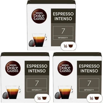 Nescafé Dolce Gusto Espresso intenso capsules 3-pack