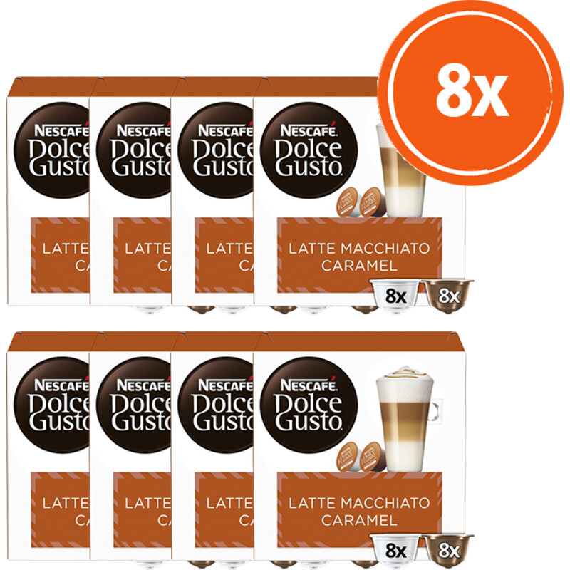 Nescafé Dolce Gusto Macchiato caramel capsules 8-pack