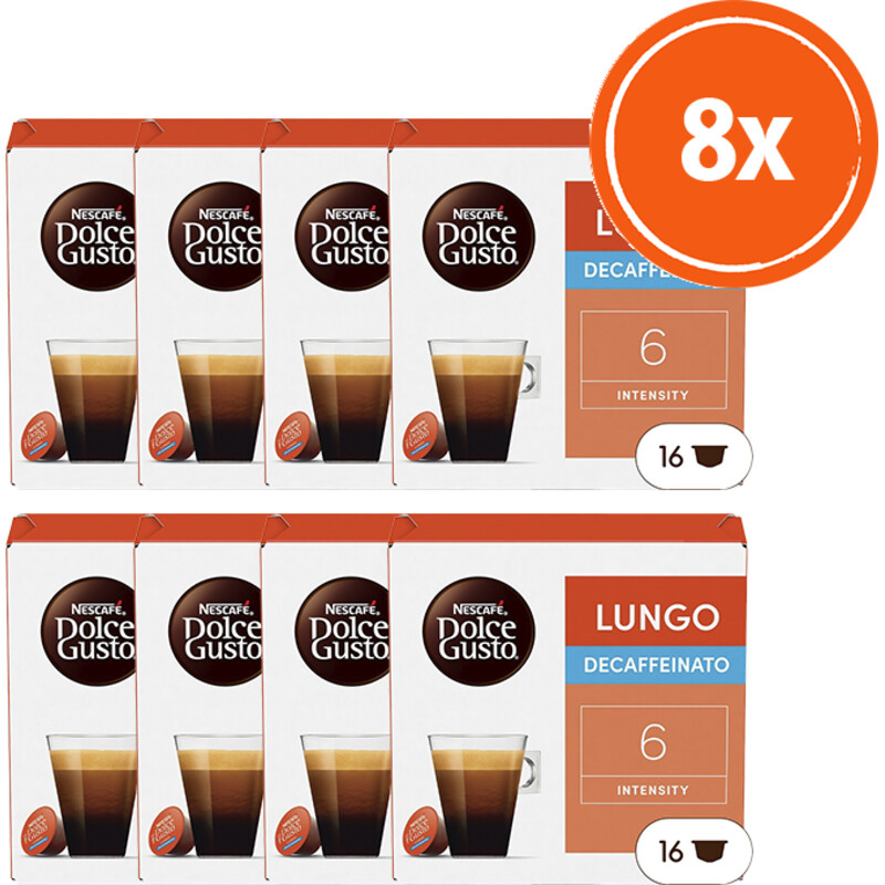 Nescafé Dolce Gusto Lungo decaffeinato capsules 8-pack