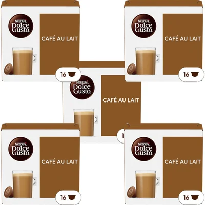Nescafé Dolce Gusto Cafe au lait capsules 5-pack