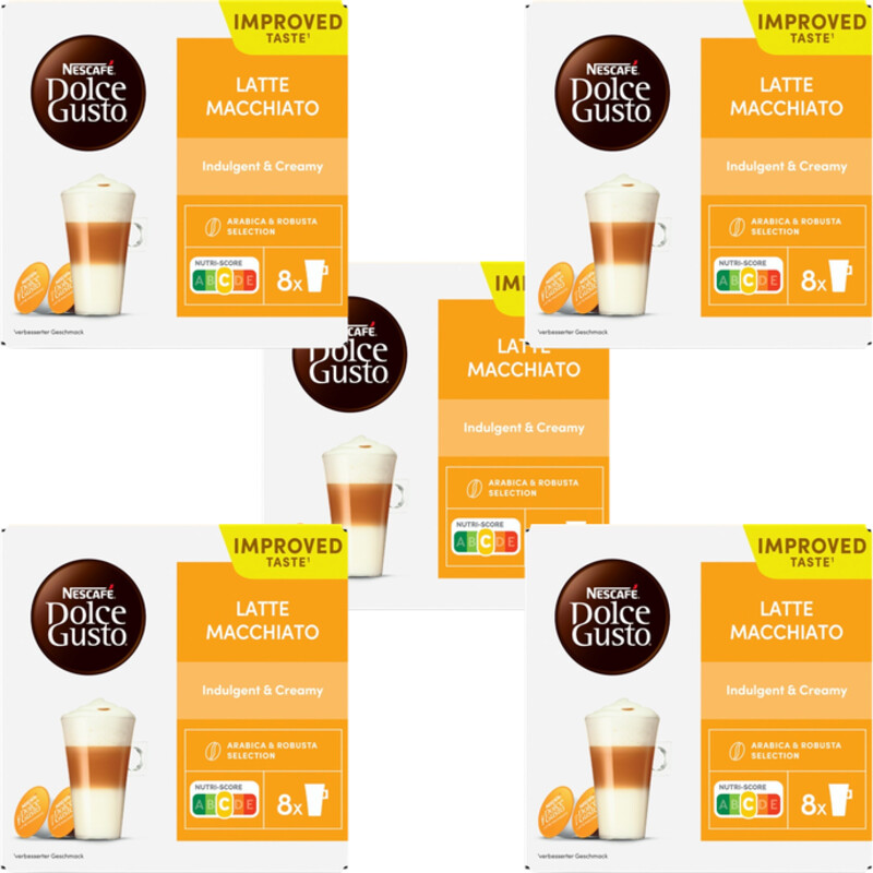 Nescafé Dolce Gusto Latte macchiato capsules 5-pack