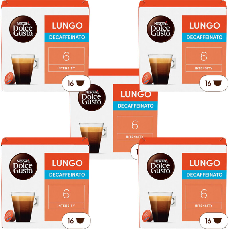 Nescafé Dolce Gusto Lungo decaffeinato capsules 5-pack