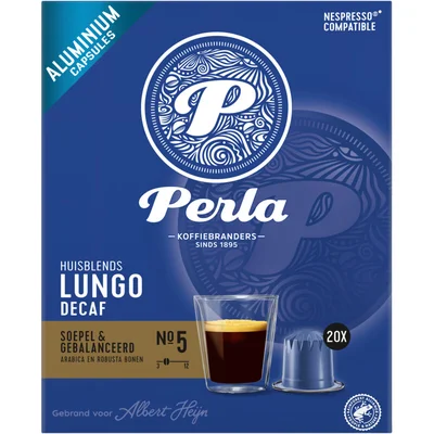 Perla Huisblends Lungo decaf capsules