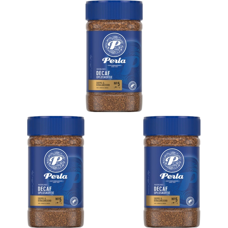 Perla Huisblends Decaf oploskoffie 3-pack