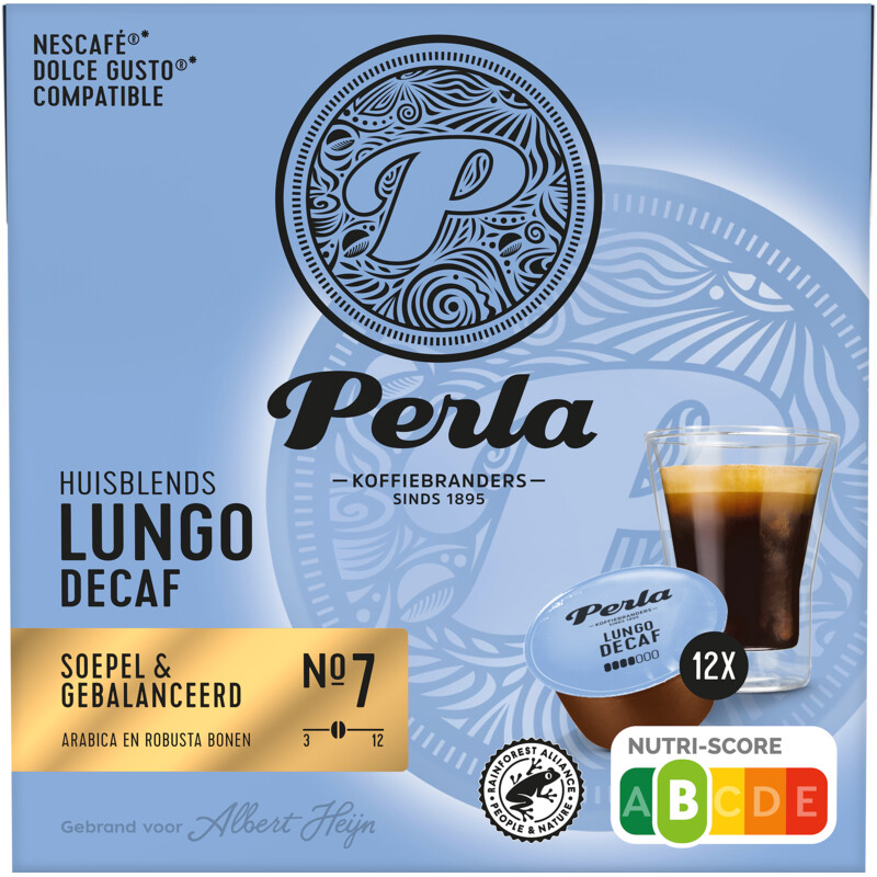 Perla Huisblends Dolce gusto compatible lungo decaf