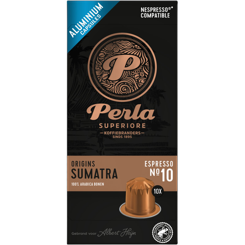 Perla Superiore Origins Sumatra espresso capsules