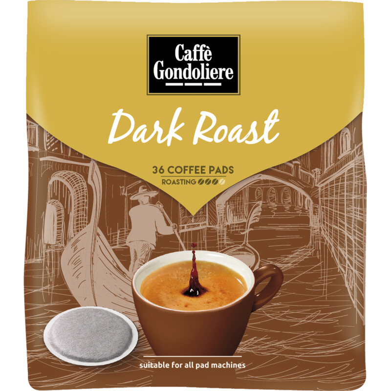 Caffè Gondoliere Dark roast coffee pads