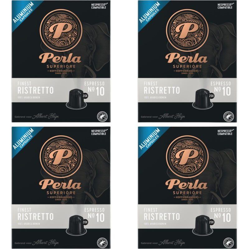 Perla Superiore Finest ristretto capsules 4-pack