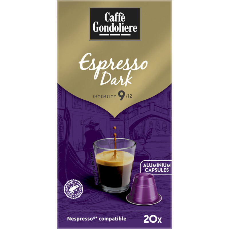 Caffè Gondoliere Espresso dark capsules