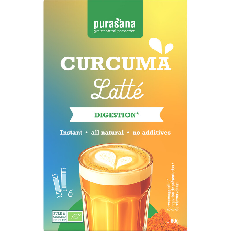 Purasana Curcuma latté oploskoffie