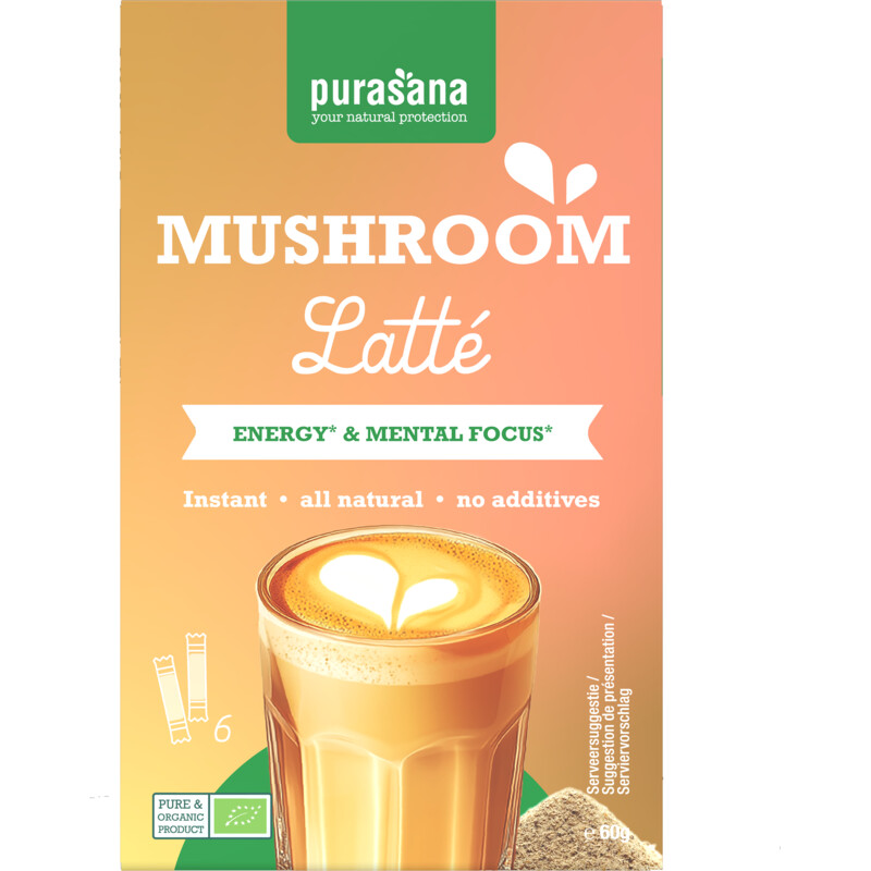 Purasana Mushroom latté oploskoffie