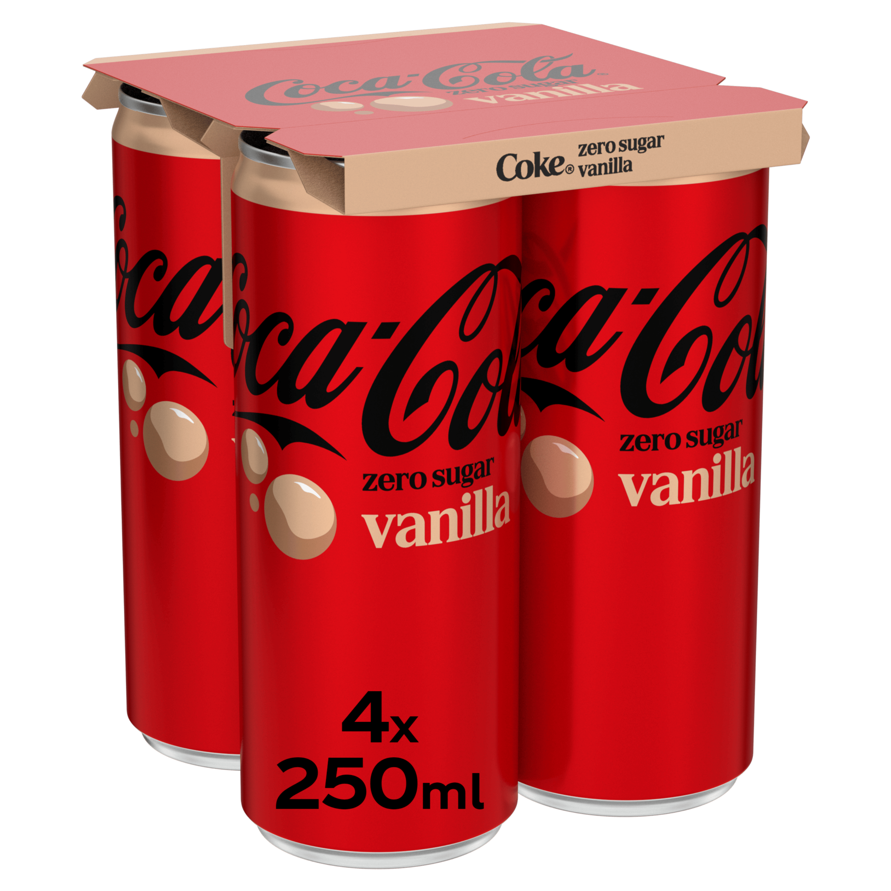 Coca-Cola Zero sugar vanilla 4-pack