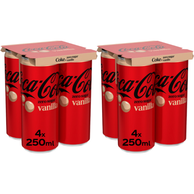 Coca-Cola Zero sugar vanilla 8-pack