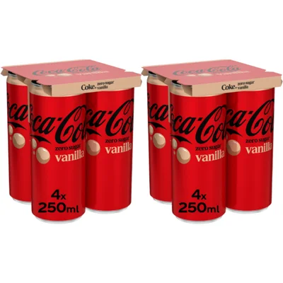Coca-Cola Zero sugar vanilla 8-pack