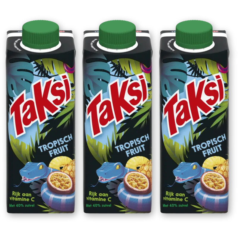 Taksi Tropisch fruit met 40% zuivel 3-pack